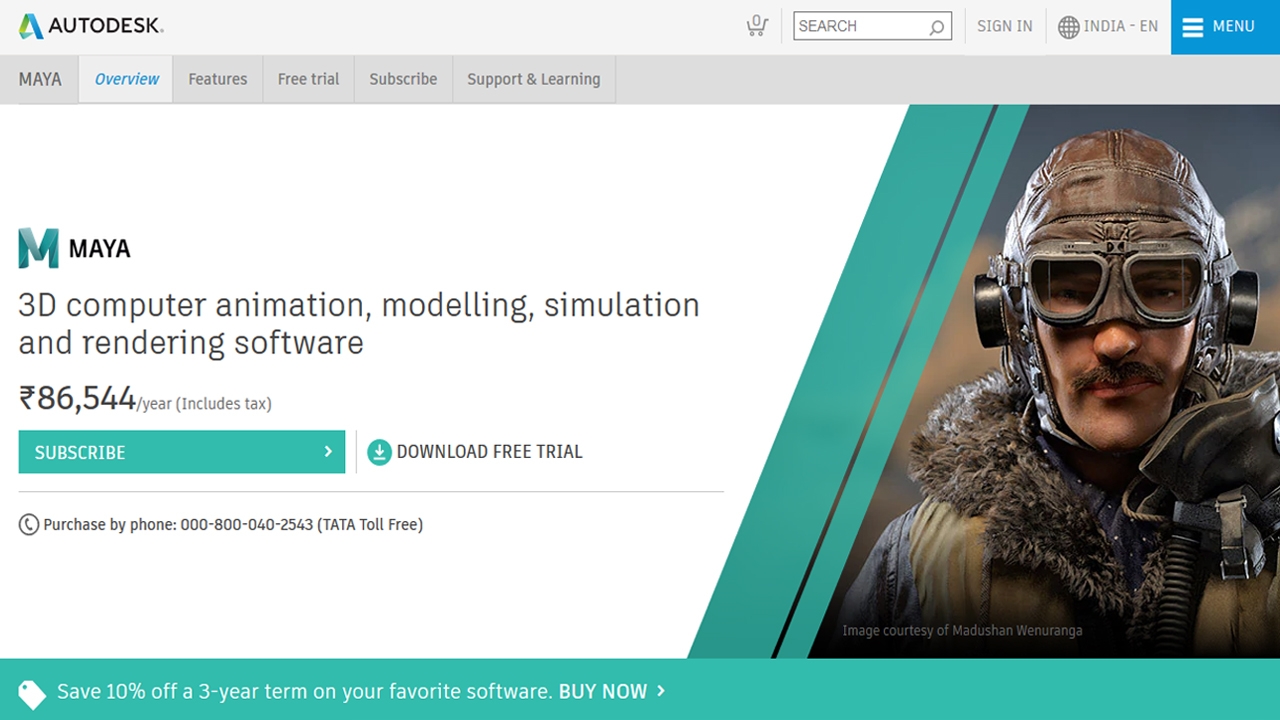 Autodesk Maya Autodesk Maya - برامج الرسوم المتحركة ثلاثية الأبعاد يعد Autodesk Maya برنامجًا ممتازًا مجانيًا للرسوم المتحركة للطلاب وهو رفيق مثالي للرسامين ثلاثي الأبعاد ومطوري الألعاب. مع هذا البرنامج ، يمكنك إنشاء شخصيات ثلاثية الأبعاد مذهلة من خيالك الخاص للألعاب أو الأفلام. يتم تجميع Autodesk Maya مع مجموعة مذهلة من الميزات ومجموعة واسعة من وظائف التلوين والنمذجة. إنه برنامج مثالي لتطوير الألعاب ثلاثية الأبعاد وكذلك في وسائط الترفيه الأخرى. السعر: 185 دولارًا شهريًا (يتوفر إصدار تجريبي مجاني) و 3 سنوات مجانًا للطلاب